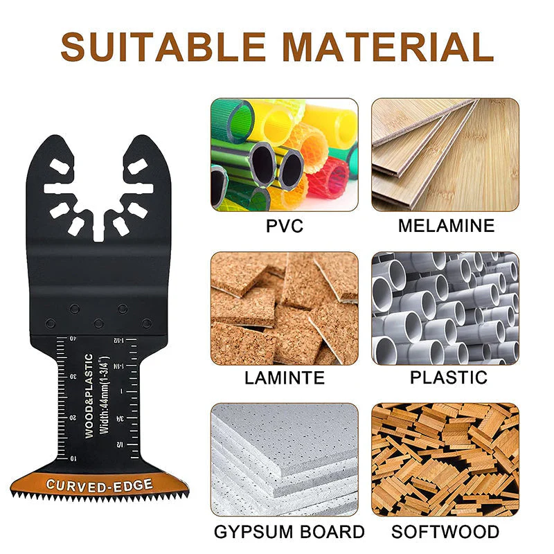 Curved-Edge Oscillating Tool Blades(20 PCS) Curved-Edge Oscillating Tool Blades(20 PCS)