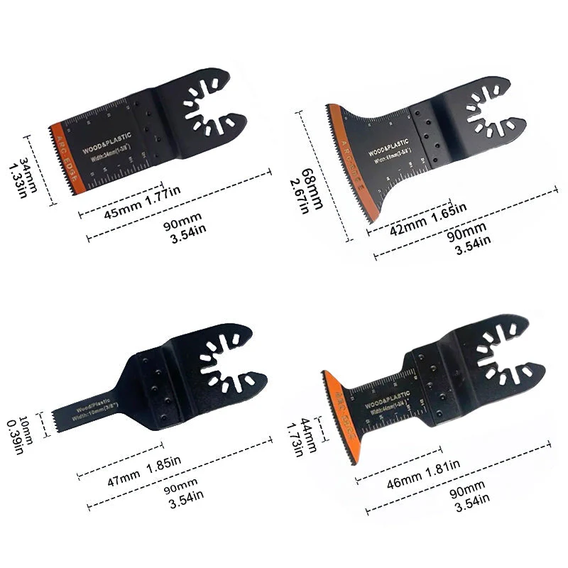 Curved-Edge Oscillating Tool Blades(20 PCS) Curved-Edge Oscillating Tool Blades(20 PCS)