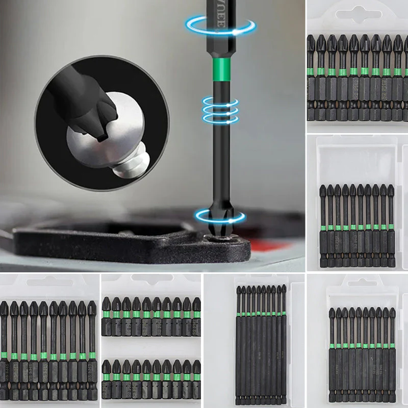 Cross Impact Screwdriver Bits Set (6 Pcs) Cross Impact Screwdriver Bits Set (6 Pcs)