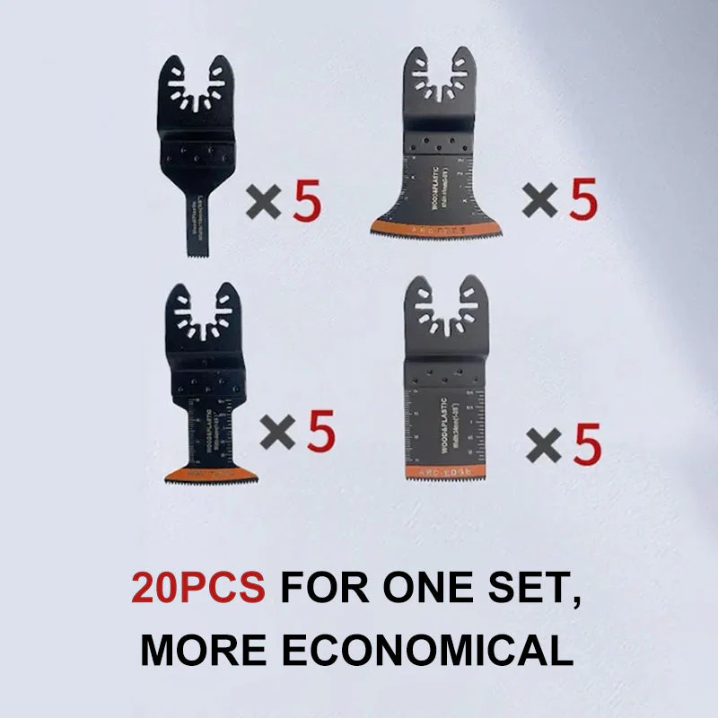 Curved-Edge Oscillating Tool Blades(20 PCS) Curved-Edge Oscillating Tool Blades(20 PCS)