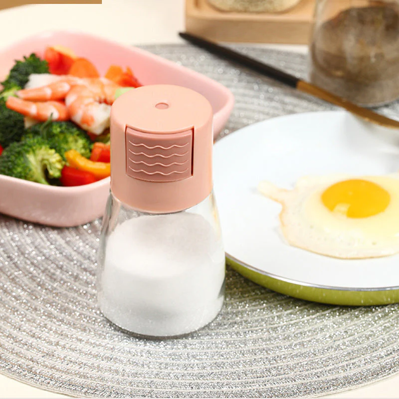 Salt and Pepper Shakers Precise Quantitative Push Type Salt and Pepper Shakers Precise Quantitative Push Type