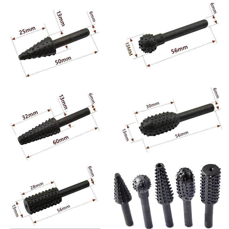 Premium Rotary Rasps Wood Set(10 pcs per set) Premium Rotary Rasps Wood Set(10 pcs per set)