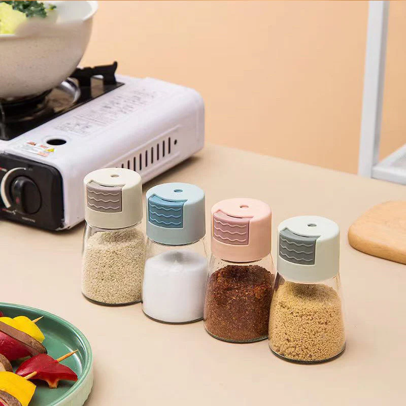 Salt and Pepper Shakers Precise Quantitative Push Type Salt and Pepper Shakers Precise Quantitative Push Type